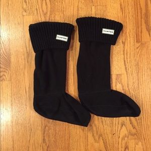 Hunter Tall Cardigan Knit Cuff Welly Boot Socks